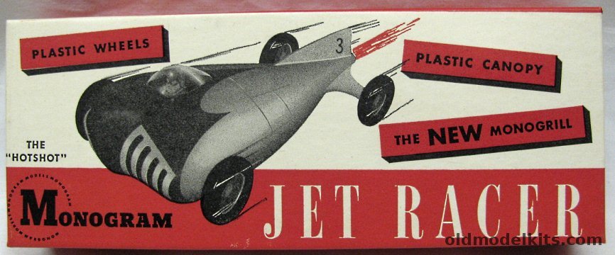 Monogram 1/30 Hot Shot Jet Racer - CO2 Powered Racer, R1 plastic model kit